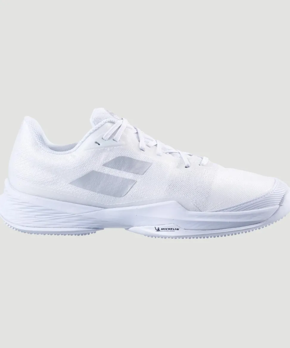 Wimbledon Footwear-Babolat Jet Mach 3 Mens Trainers - White