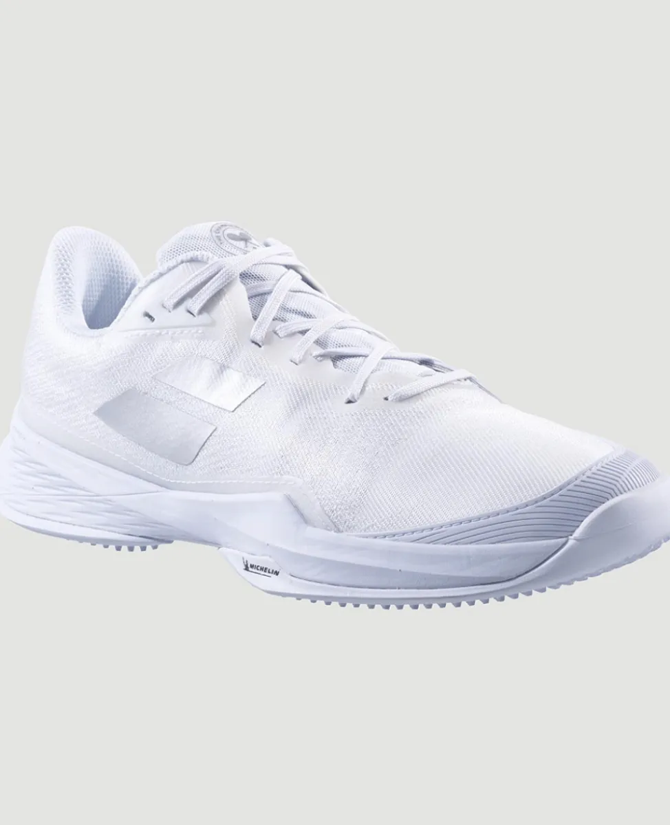 Wimbledon Footwear-Babolat Jet Mach 3 Womens Trainers - White