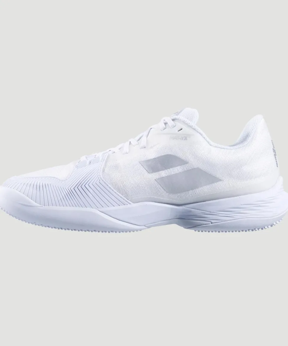 Wimbledon Footwear-Babolat Jet Mach 3 Womens Trainers - White