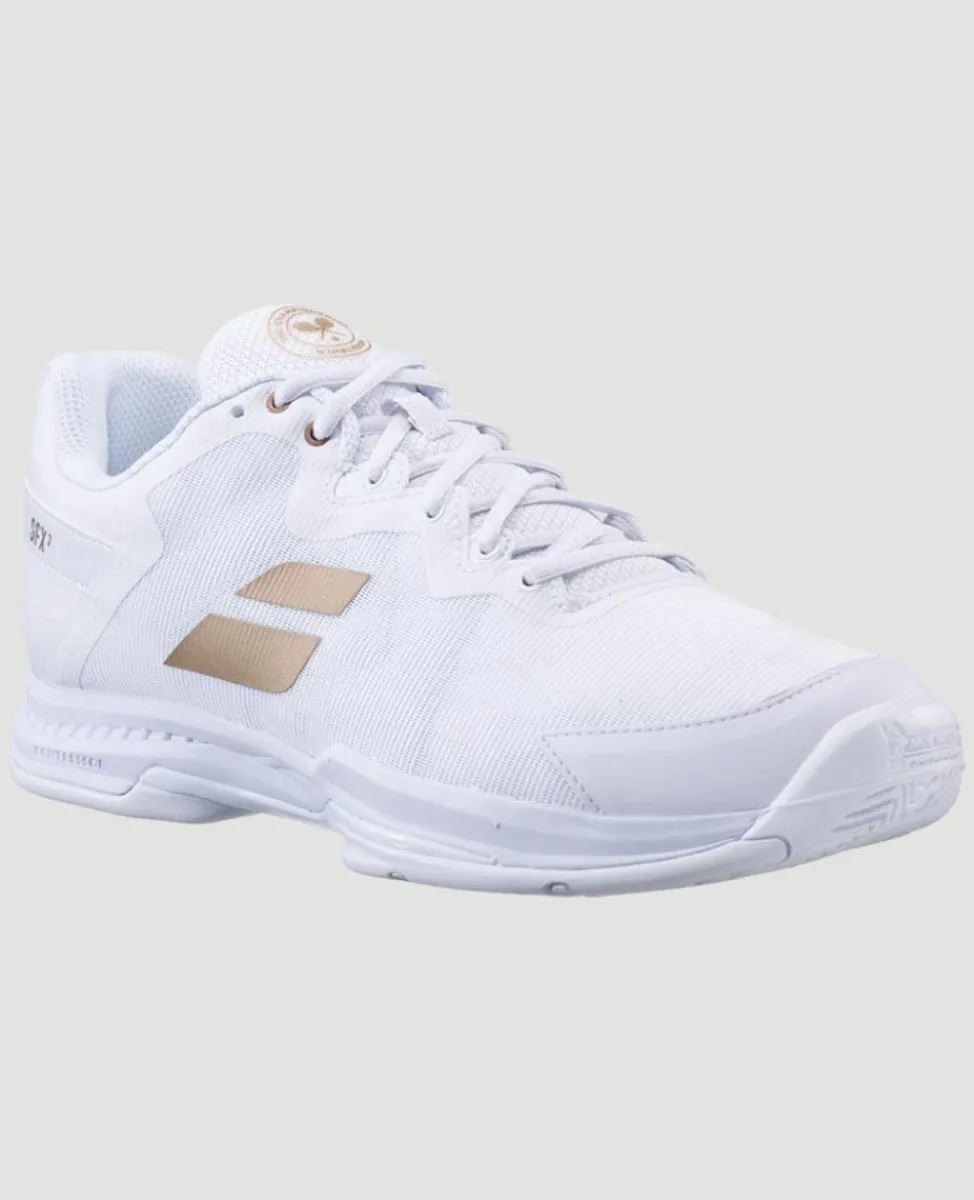 Wimbledon Footwear-Babolat SFX3 All Court Mens Trainers - White