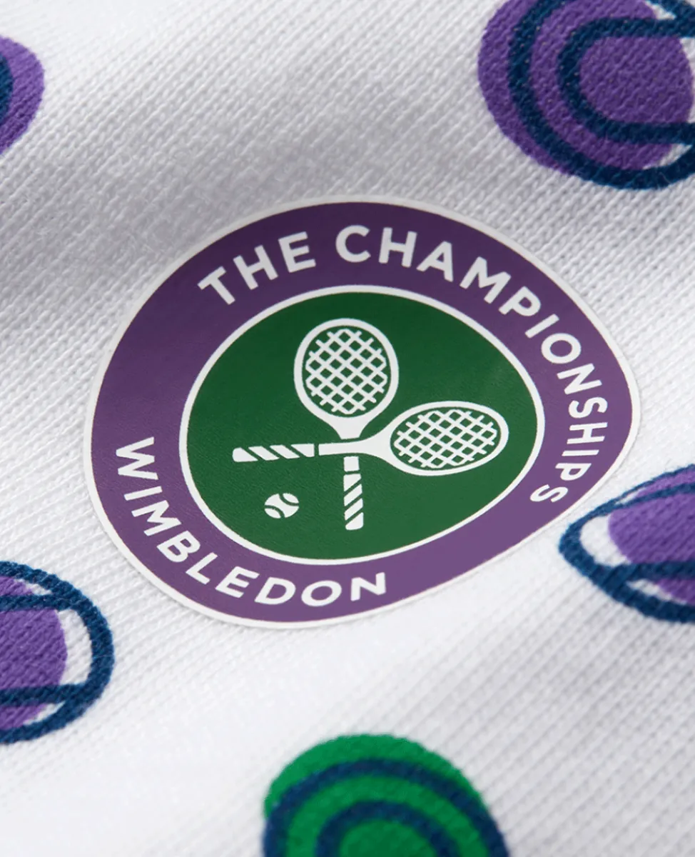 Wimbledon Baby Grows-Babygrow Ball Spot - White