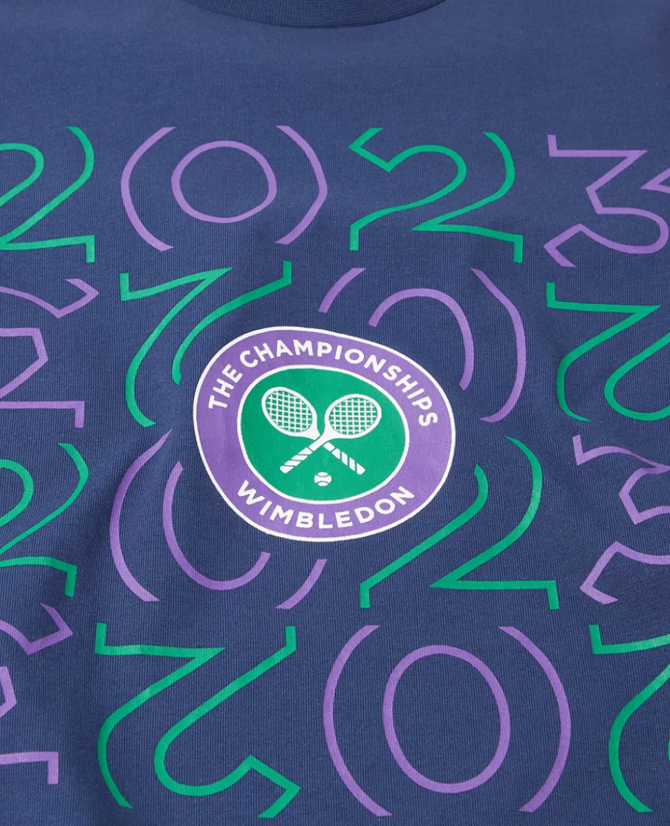 Wimbledon Tops & T-Shirts-Kids 2023 T-Shirt - Navy