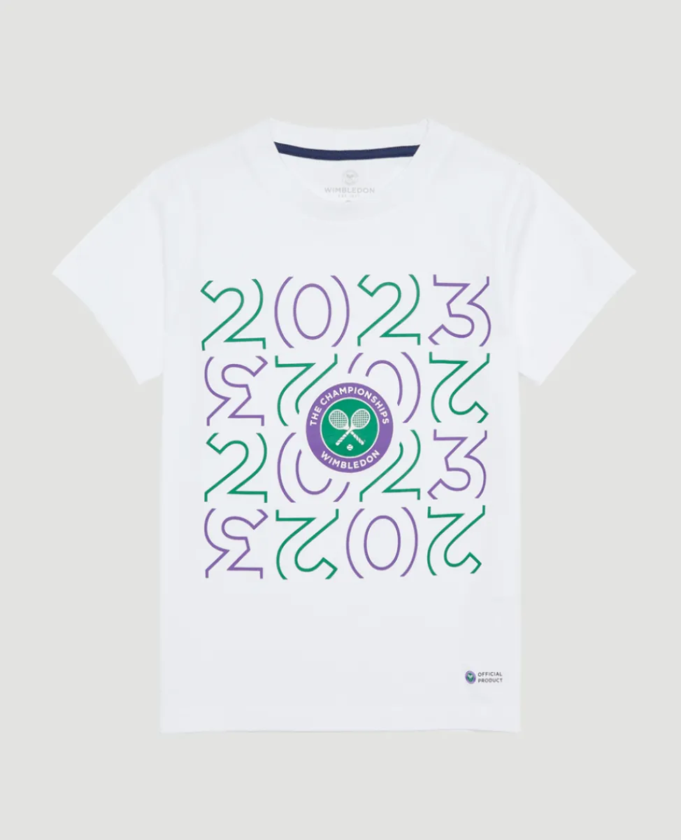 Wimbledon Tops & T-Shirts-Kids 2023 T-Shirt - White