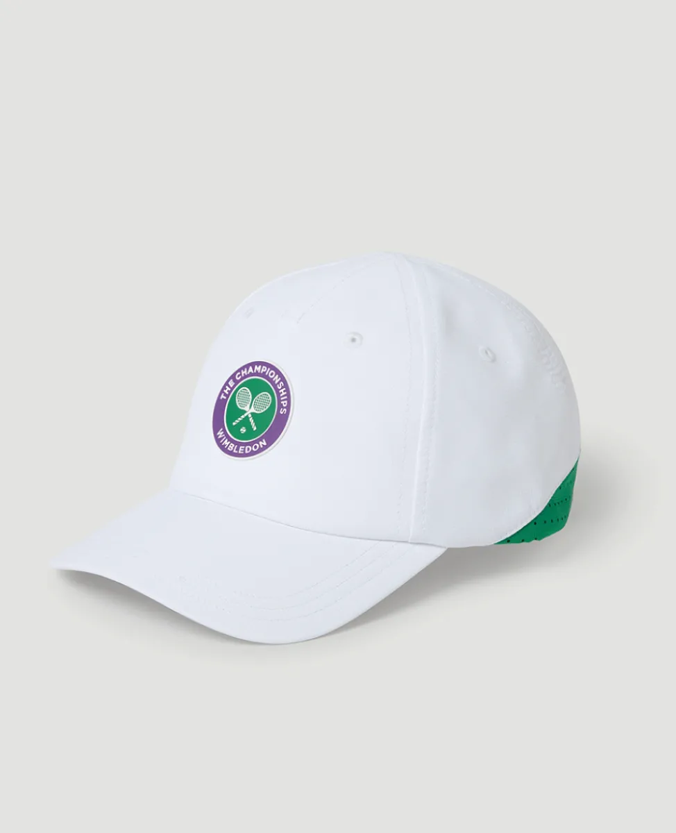 Wimbledon Baseball Cap-Kids Championships Performance Cap - White