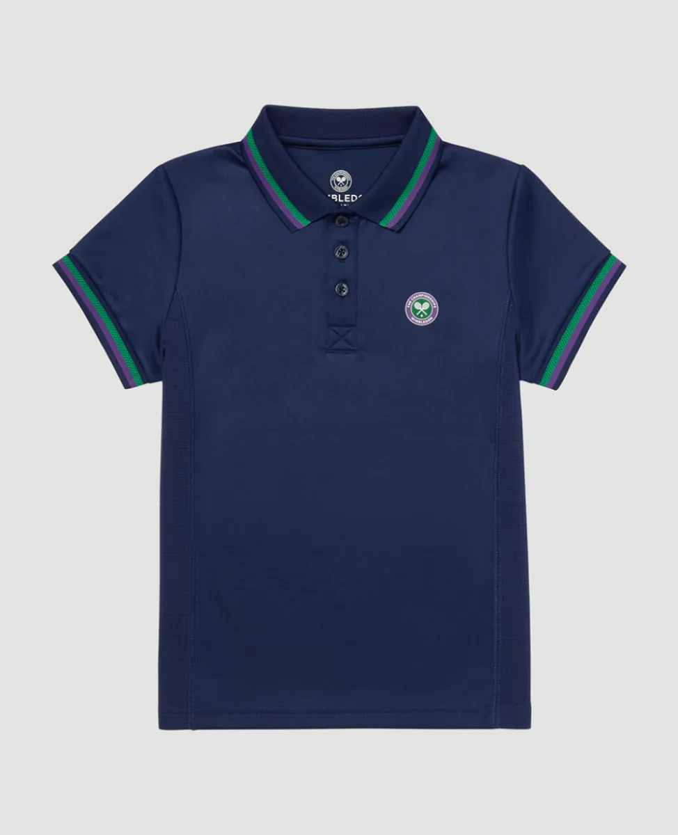 Wimbledon Tops & T-Shirts | Tops & T-Shirts-Kids Core Performance Polo - Navy