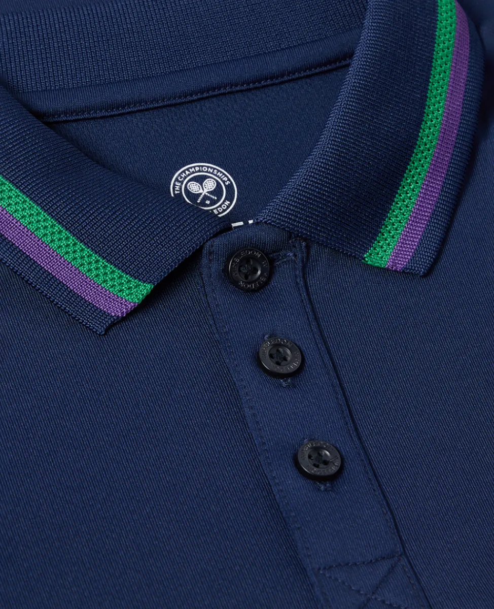 Wimbledon Tops & T-Shirts | Tops & T-Shirts-Kids Core Performance Polo - Navy