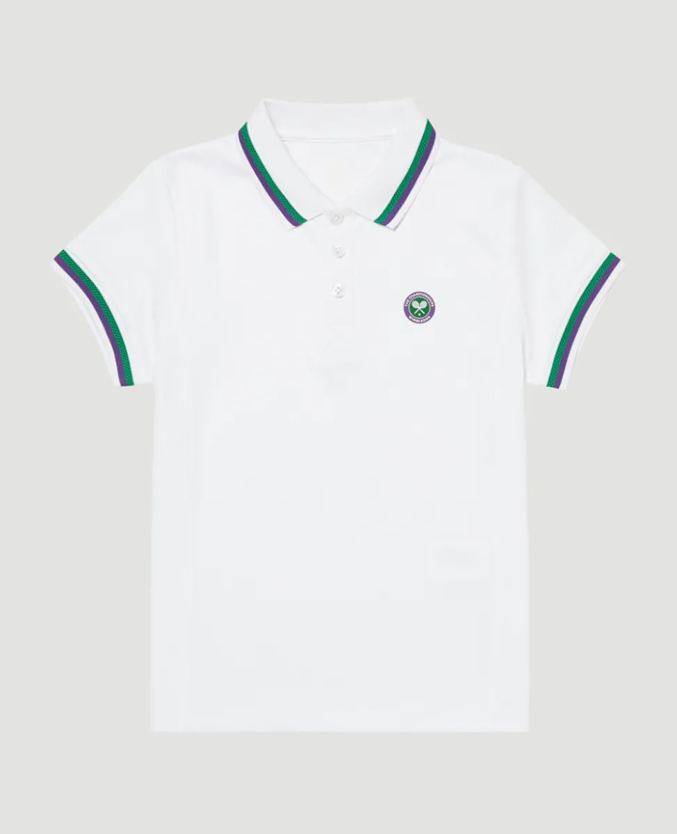 Wimbledon Tops & T-Shirts | Tops & T-Shirts-Kids Core Performance Polo - White