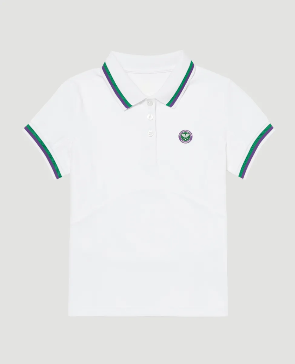 Wimbledon Tops & T-Shirts | Tops & T-Shirts-Kids Core Polo White