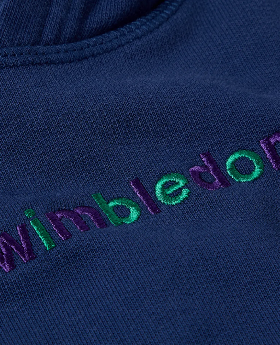 Wimbledon Sweatshirts & Hoodies-Kids Hooded Sweatshirt - Navy