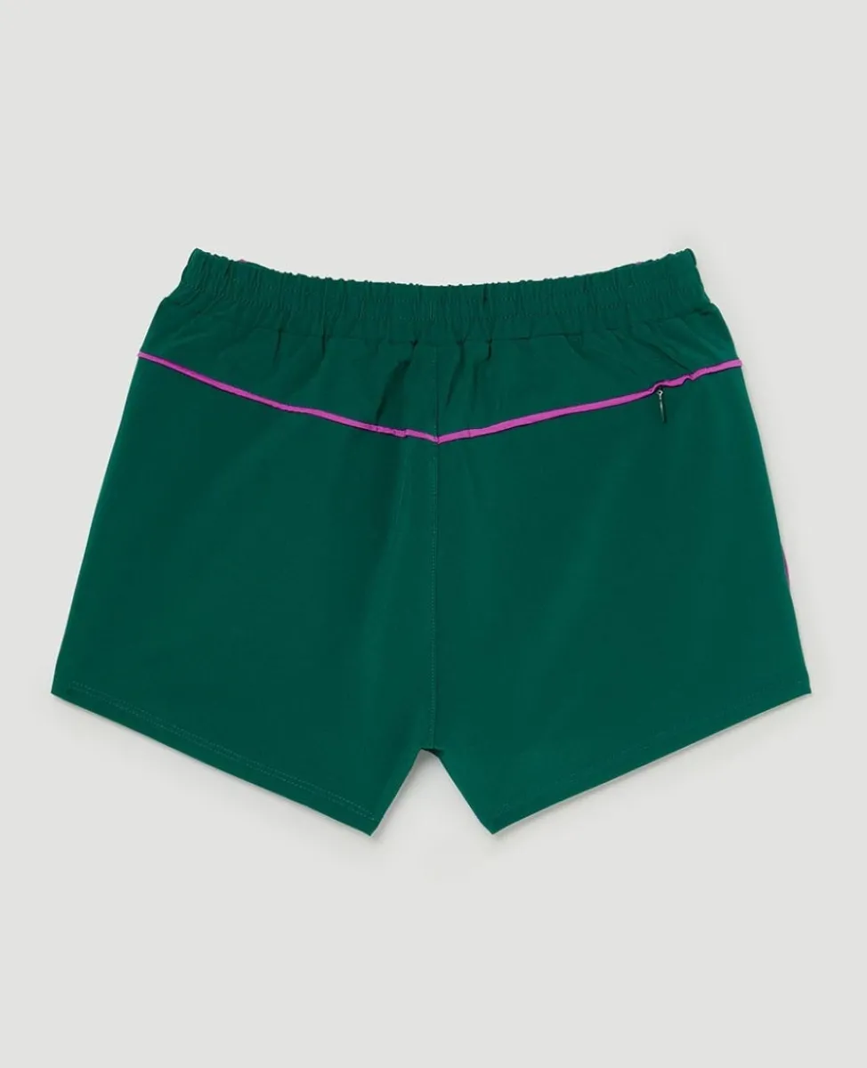 Wimbledon Trousers & Shorts | Trousers & Shorts-Kids Performance Piping Shorts - Green