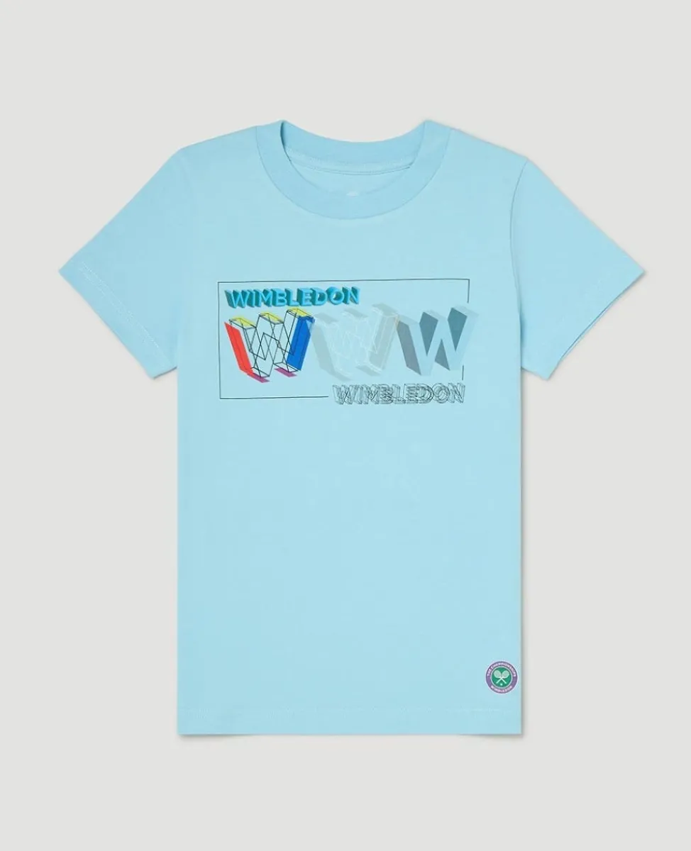 Wimbledon Tops & T-Shirts-Kids W Process T-Shirt - Blue