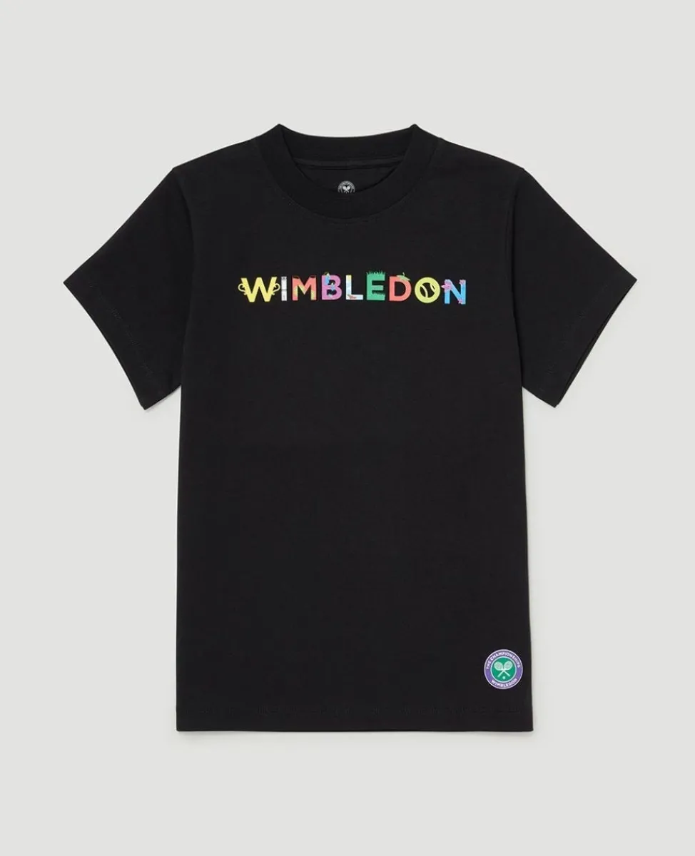 Wimbledon Tops & T-Shirts-Kids Icons T-Shirt - Black