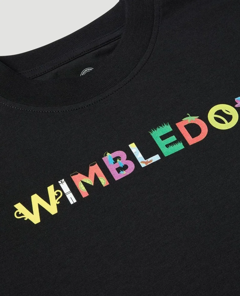 Wimbledon Tops & T-Shirts-Kids Icons T-Shirt - Black