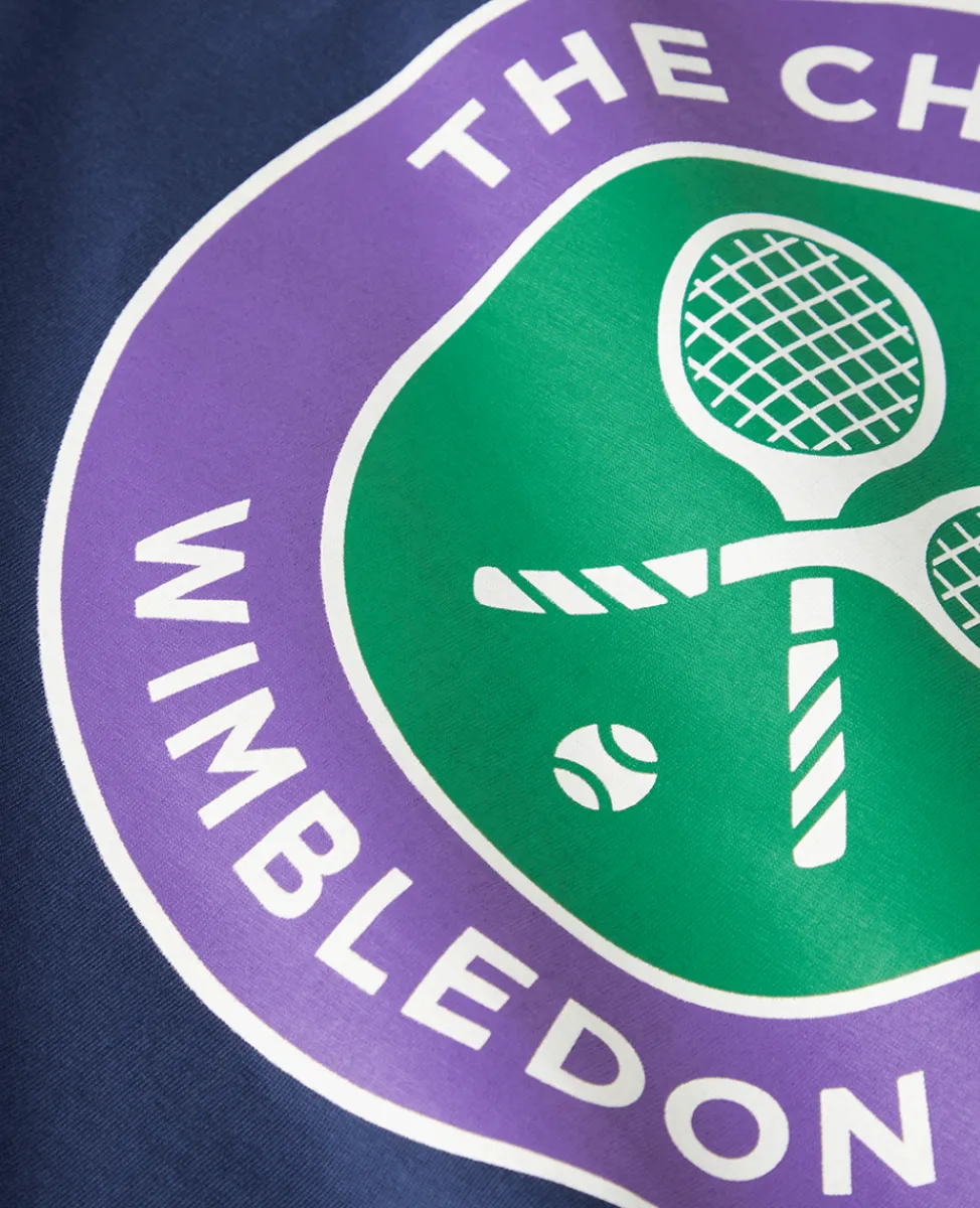 Wimbledon T-Shirts-Mens Championships Logo T-Shirt - Navy