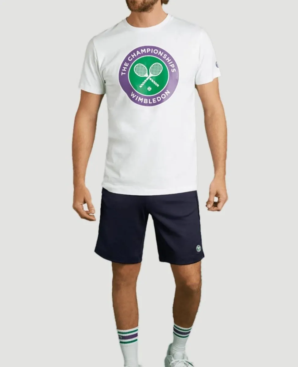 Wimbledon T-Shirts-Men's Championships Logo T-Shirt - White