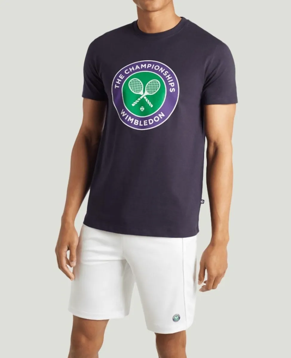 Wimbledon T-Shirts-Men's Championships Logo T-Shirt - Midnight