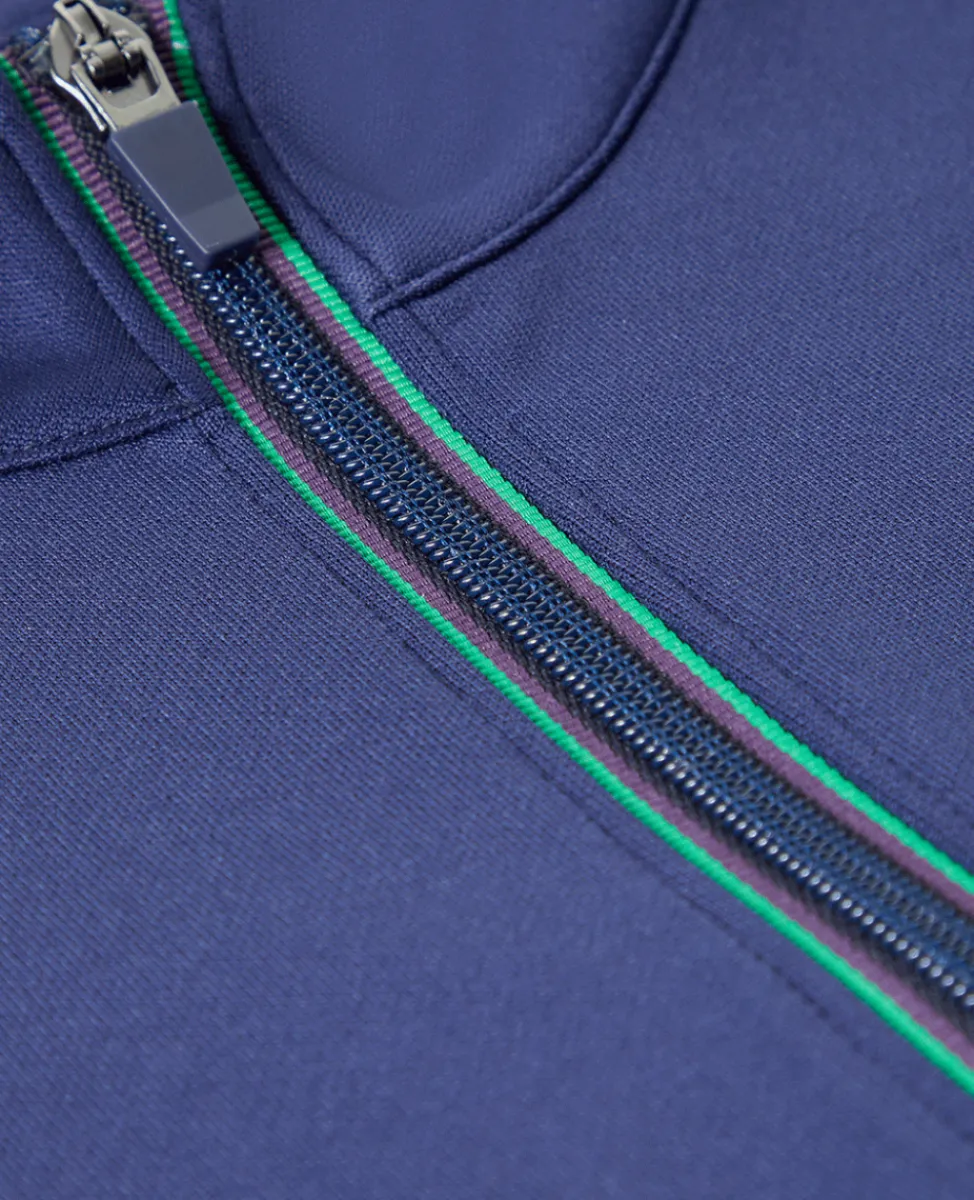 Wimbledon Sweatshirts & Hoodies | Sweatshirts & Hoodies-Mens Core Performance 1/4 Zip Training Top - Navy