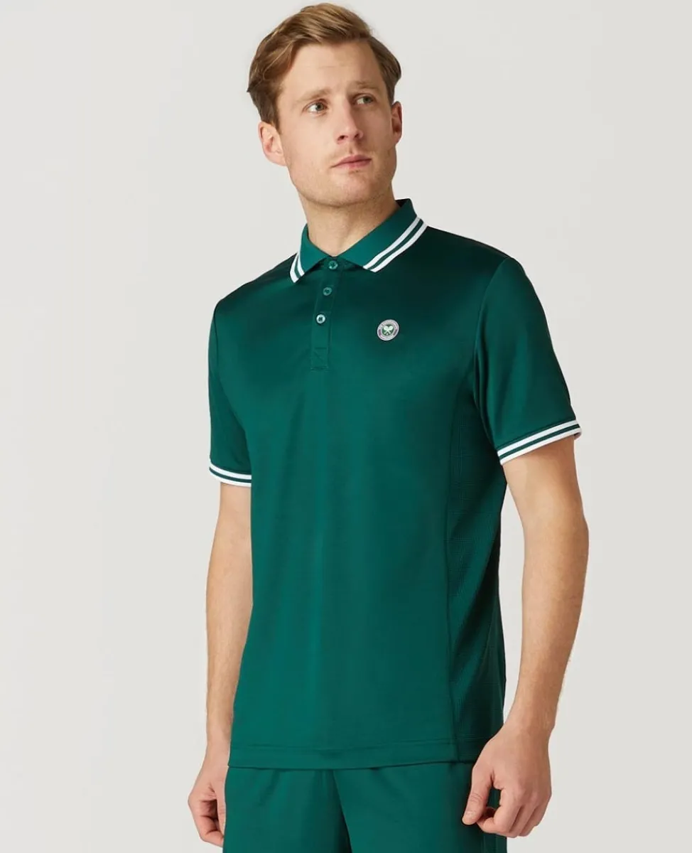 Wimbledon Polo Shirts-Mens Core Performance Polo - Green