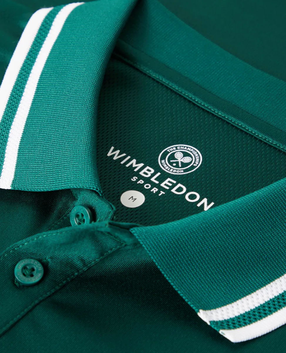 Wimbledon Polo Shirts-Mens Core Performance Polo - Green