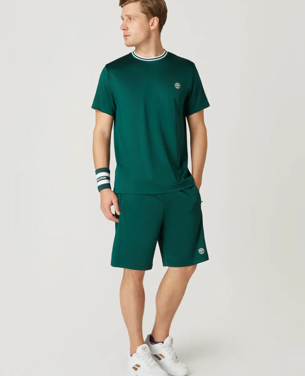 Wimbledon Trousers & Shorts-Mens Core Performance Shorts - Green