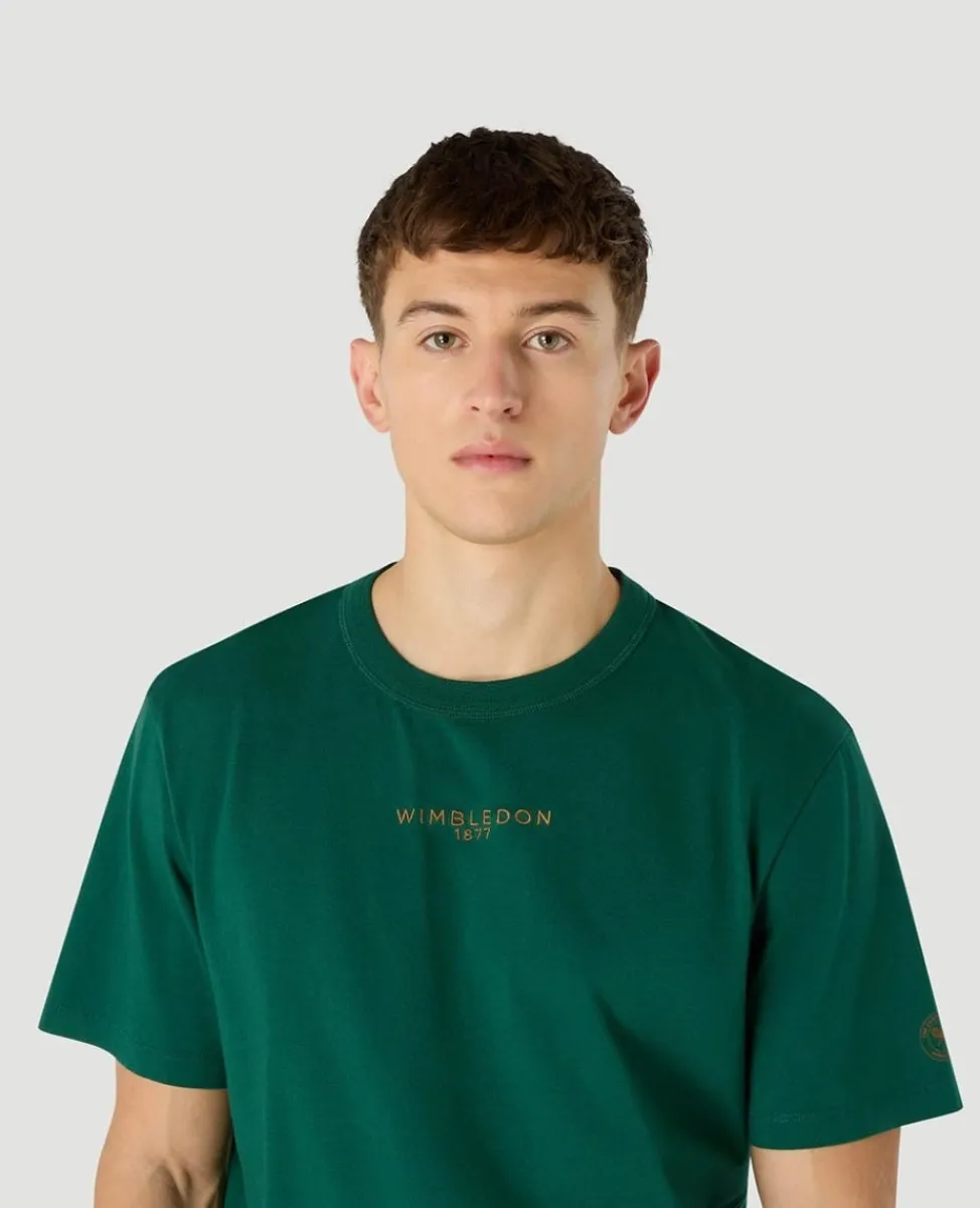 Wimbledon T-Shirts-Mens Est 1877 T-Shirt - Green