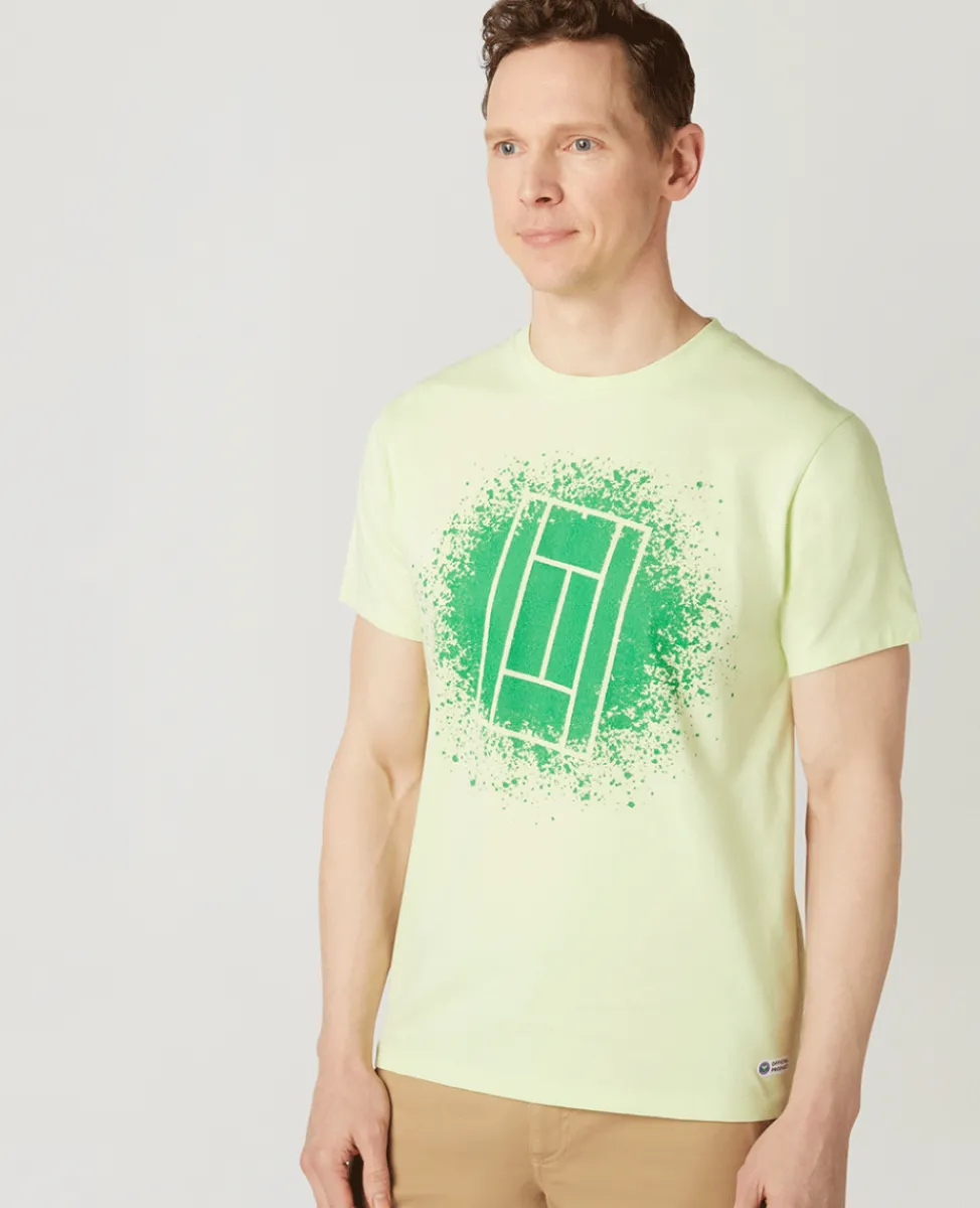 Wimbledon T-Shirts-Mens Grass Court T-Shirt - Lime