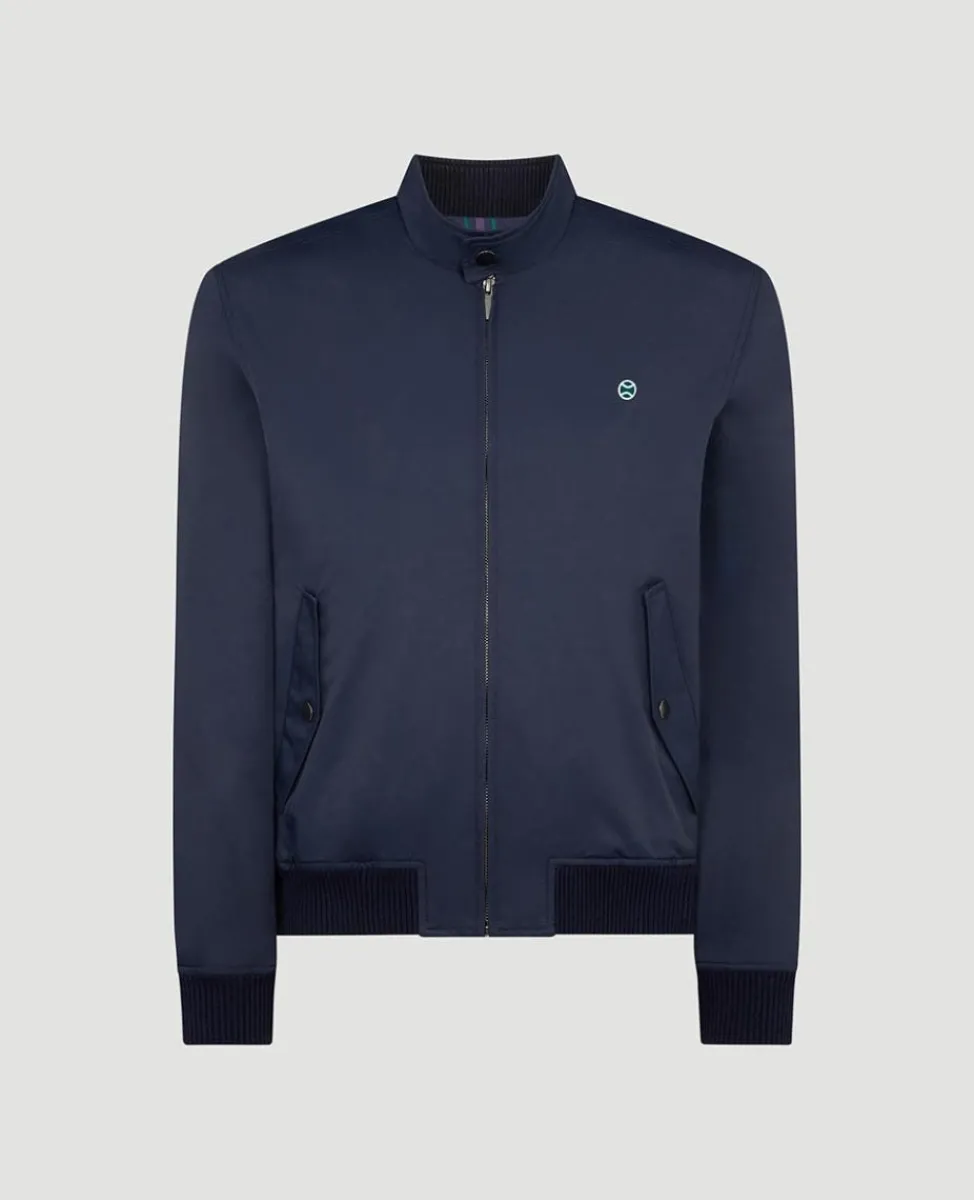 Wimbledon Jackets & Coats-Mens Harrington Jacket - Navy