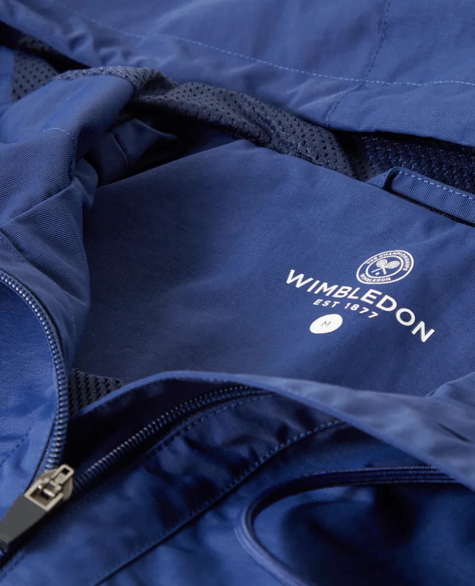 Wimbledon Jackets & Coats-Mens Hooded Water Resistant Jacket - Navy