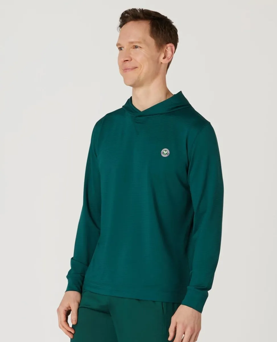 Wimbledon Sweatshirts & Hoodies | Sweatshirts & Hoodies-Mens Light Performance Hoody - Green