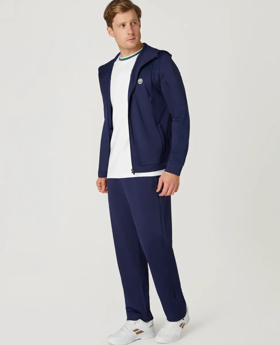 Wimbledon Sweatshirts & Hoodies-Mens Performance Hoody - Navy