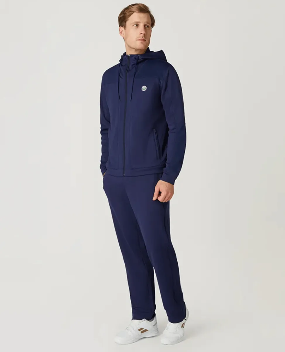 Wimbledon Sweatshirts & Hoodies-Mens Performance Hoody - Navy