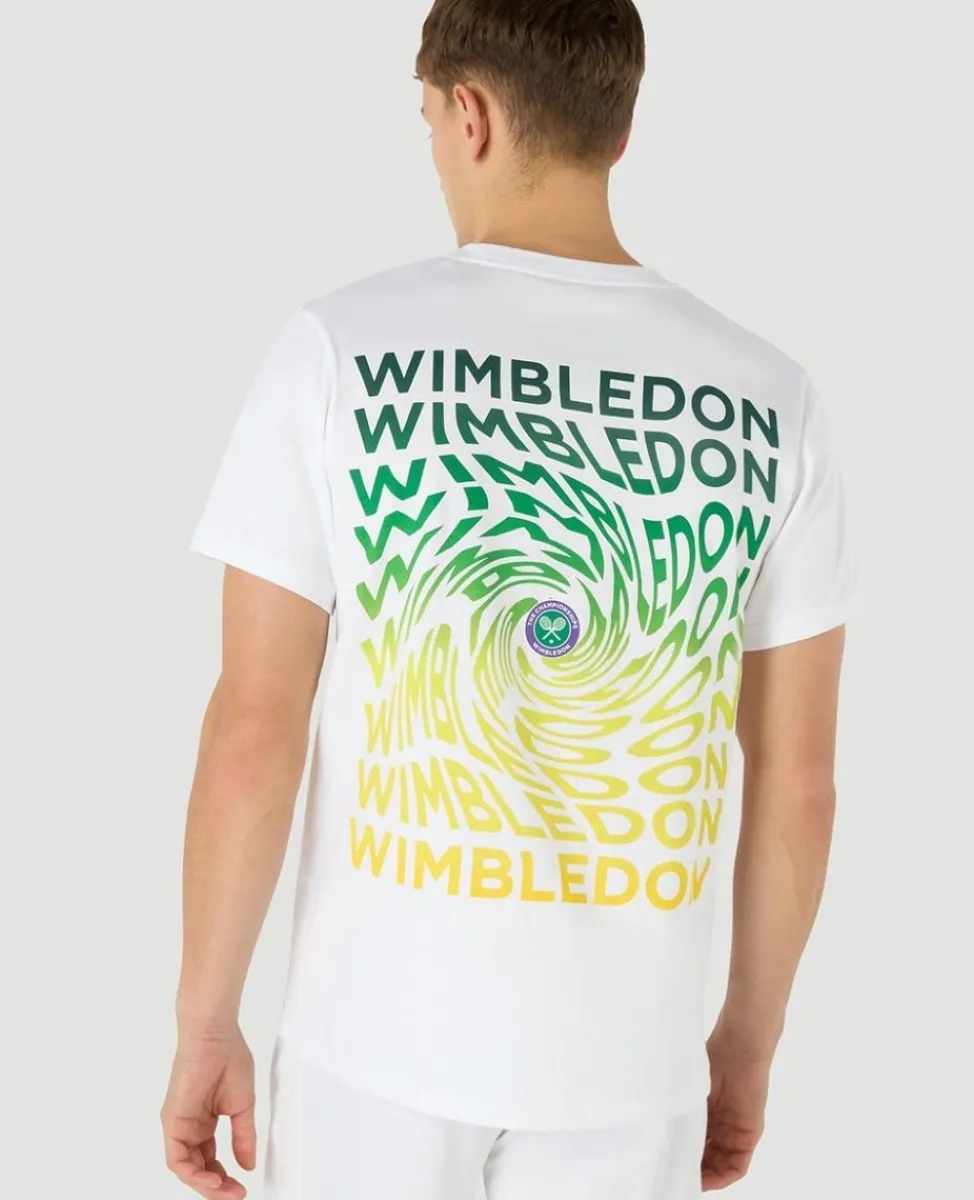 Wimbledon T-Shirts-Mens Plughole T-Shirt - White