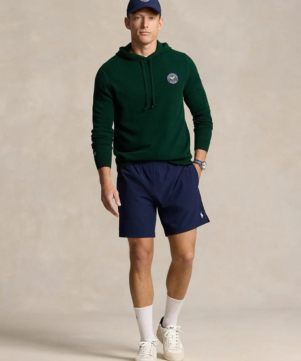 Wimbledon Knitwear-Polo Ralph Lauren Mens Washable Cashmere Sweater - Green