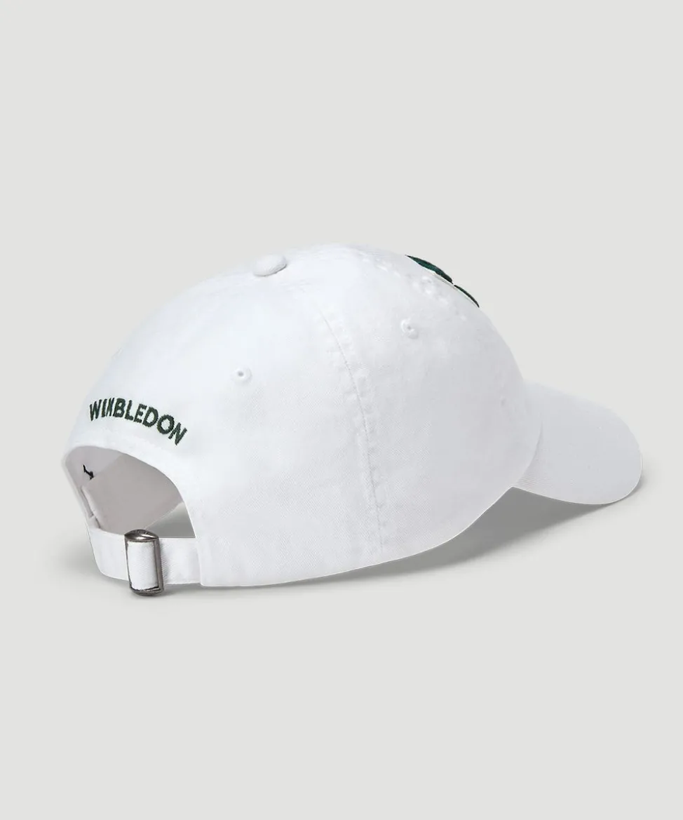 Wimbledon Baseball Cap-Polo Ralph Lauren Twill Ball Cap - White