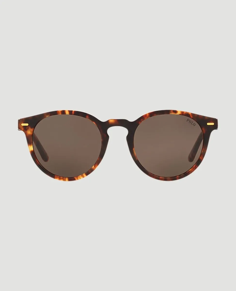 Wimbledon Sunglasses-Polo Ralph Lauren X Shiny Havana Polo Sunglasses