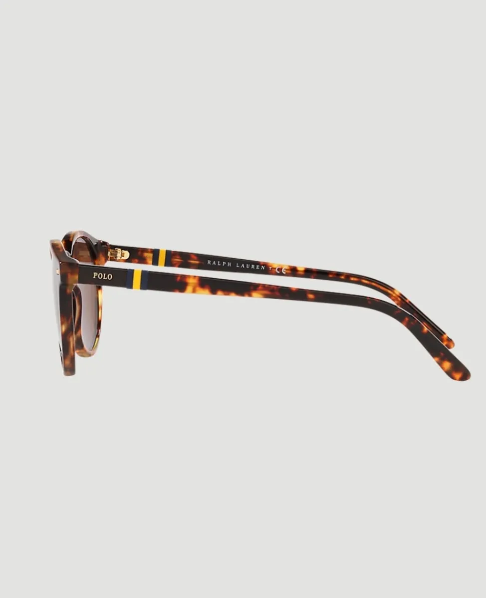 Wimbledon Sunglasses-Polo Ralph Lauren X Shiny Havana Polo Sunglasses