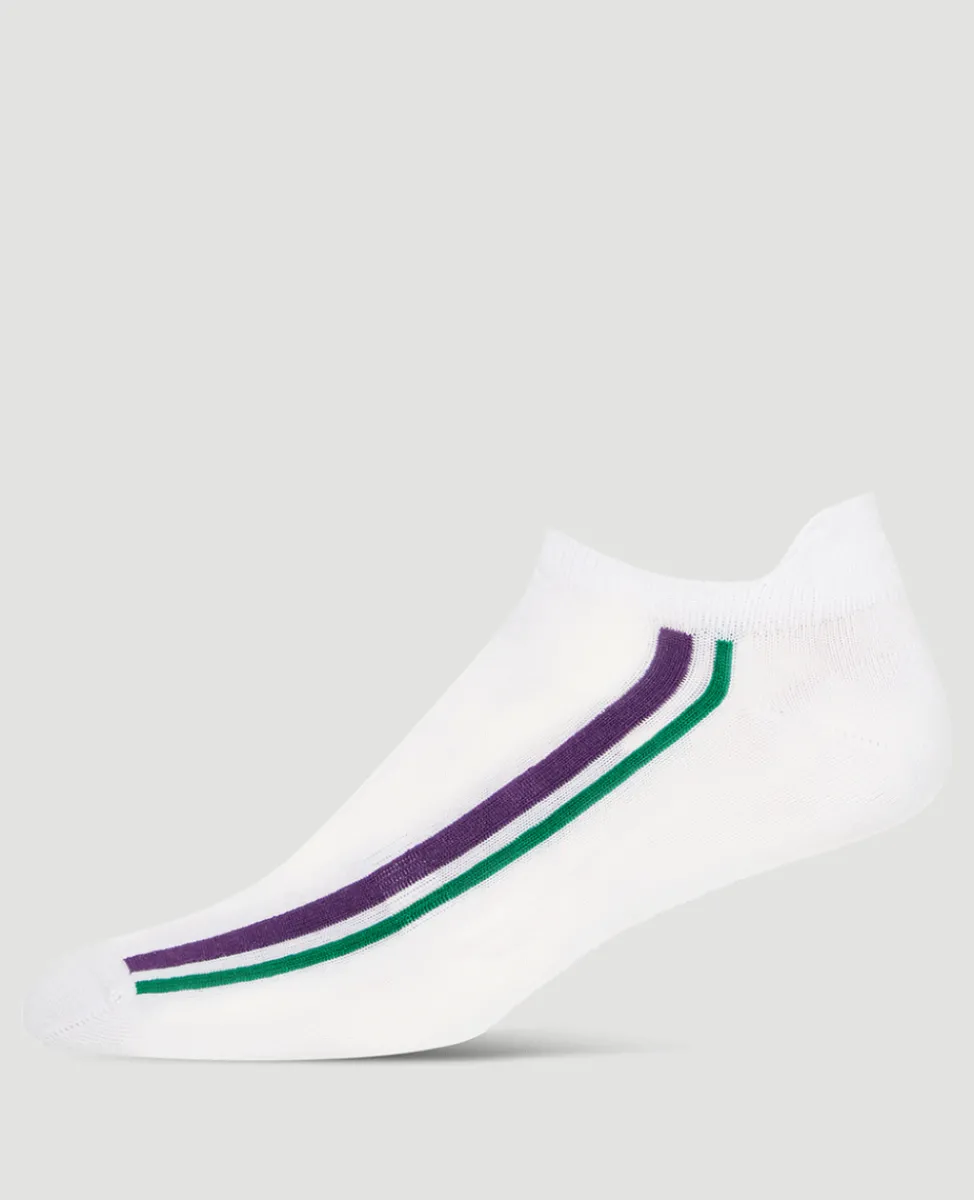 Wimbledon Accessories-Socks Trainer Stripe