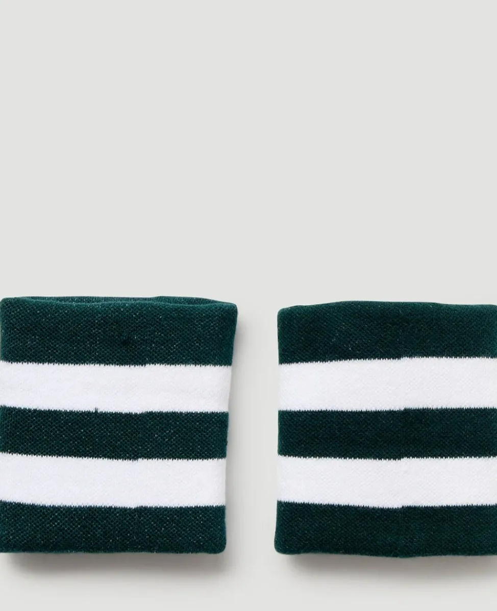 Wimbledon Court Accessories | Accessories-Strawberry Icon Sweatband Twin Pack in Green