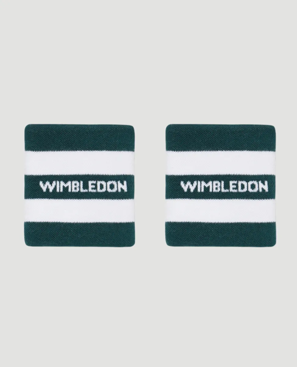 Wimbledon Accessories-Sweatbands Twin Pack - Green