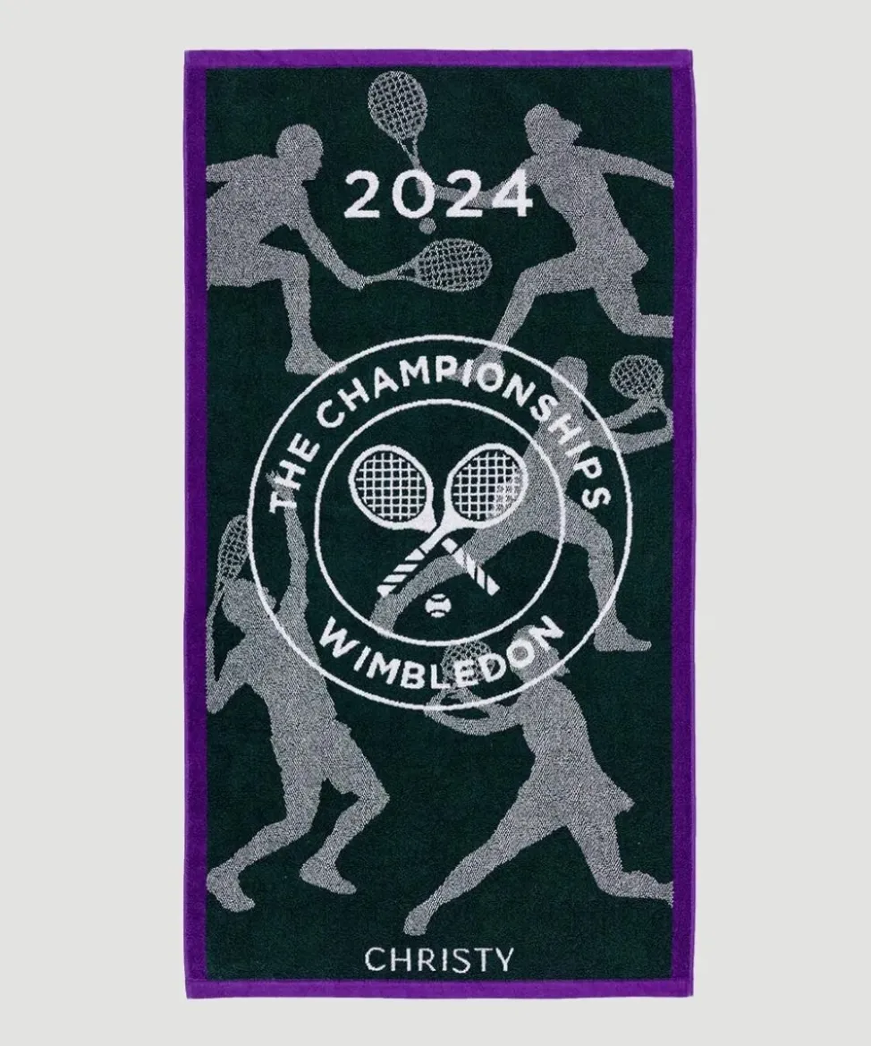 Wimbledon Towels-Championships Giant Towel 2024 - Classic Green & Purple