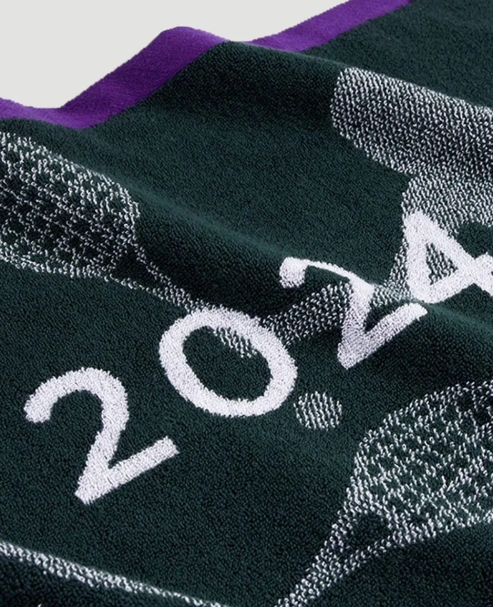 Wimbledon Towels-Championships Giant Towel 2024 - Classic Green & Purple