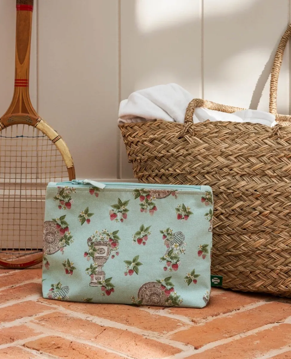 Wimbledon Travel-Trophies & Strawberries Canvas Washbag