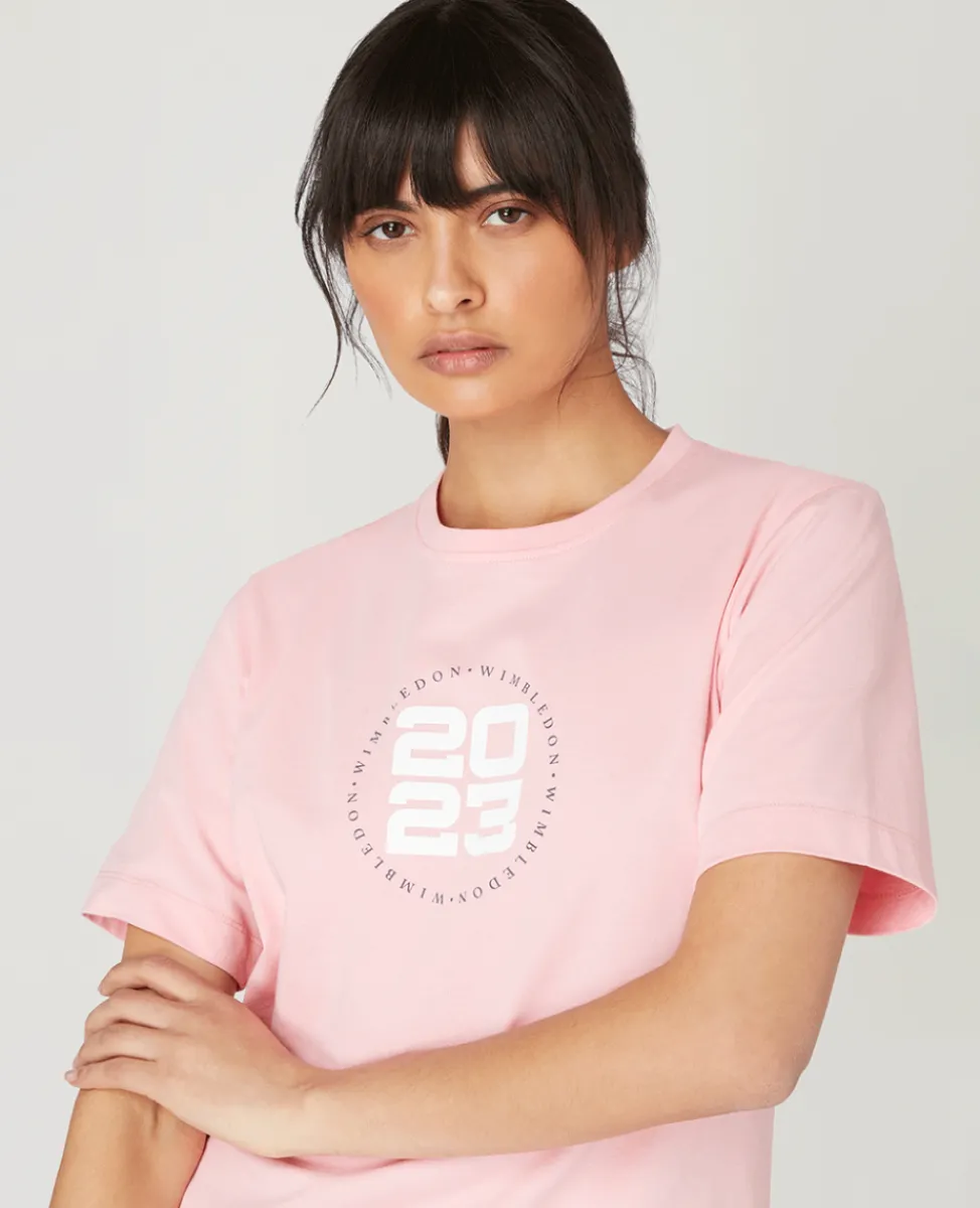 Wimbledon Tops & T-Shirts-Women's 2023 Roundel T-Shirt - Pink