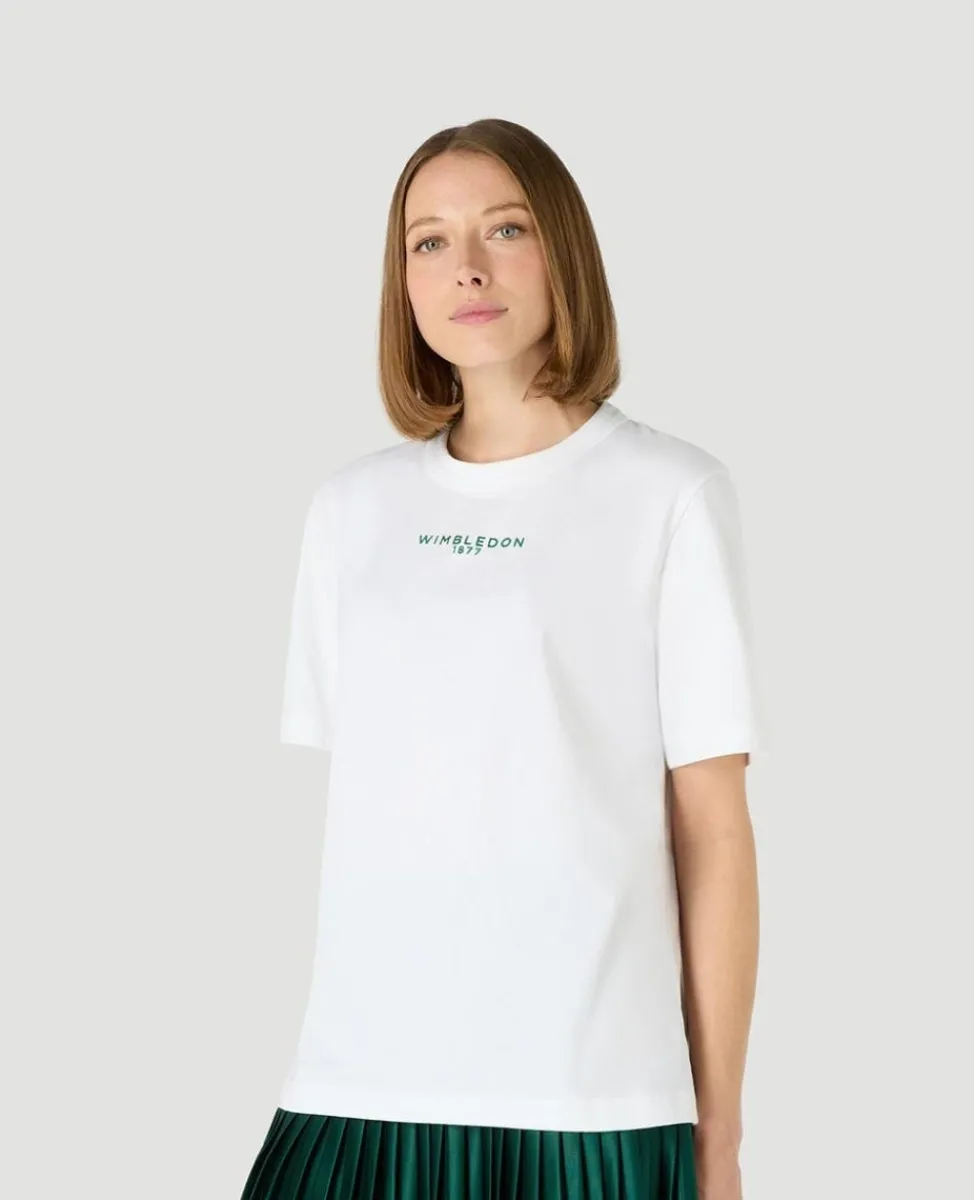 Wimbledon Tops & T-Shirts-Womens 1877 T-Shirt - White