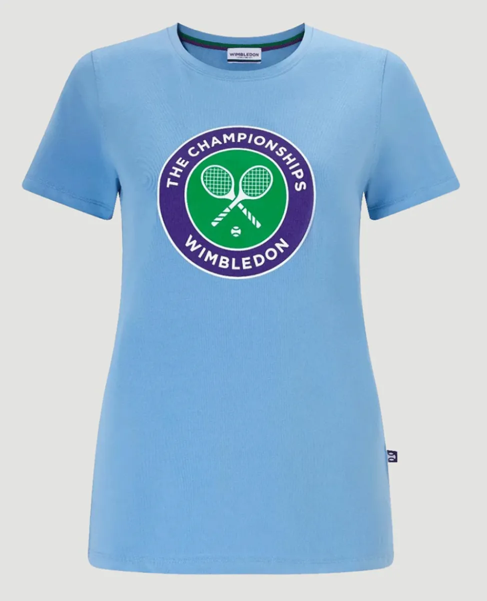 Wimbledon Tops & T-Shirts-Women's Championships Logo T-Shirt - Heritage Blue