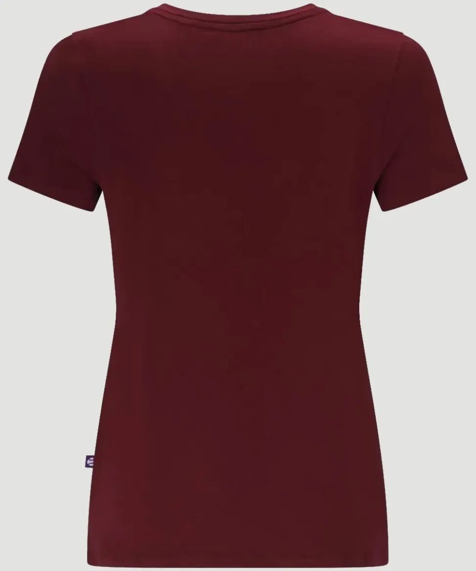 Wimbledon Tops & T-Shirts-Women's Championships Logo T-Shirt - Oxblood