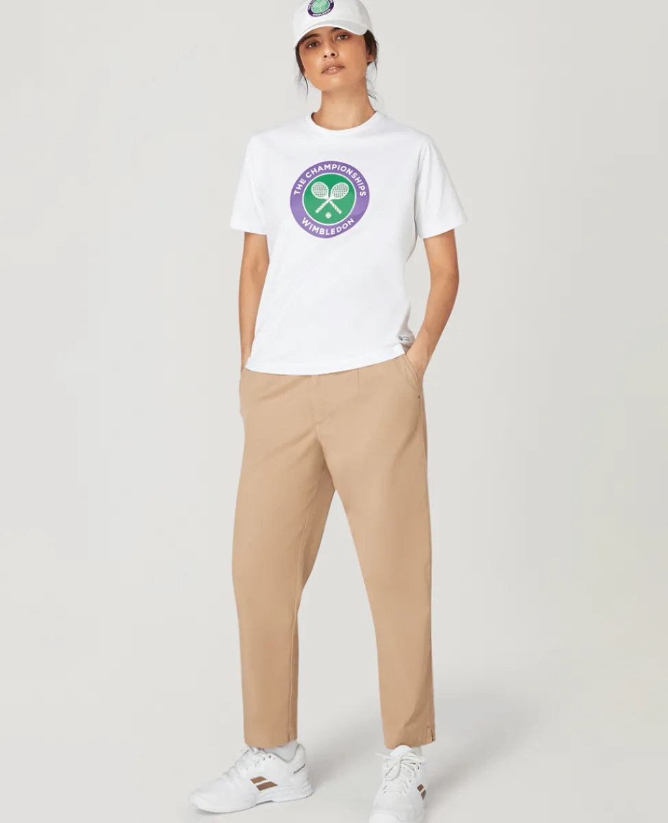 Wimbledon Tops & T-Shirts-Womens Championships Logo T-Shirt - White