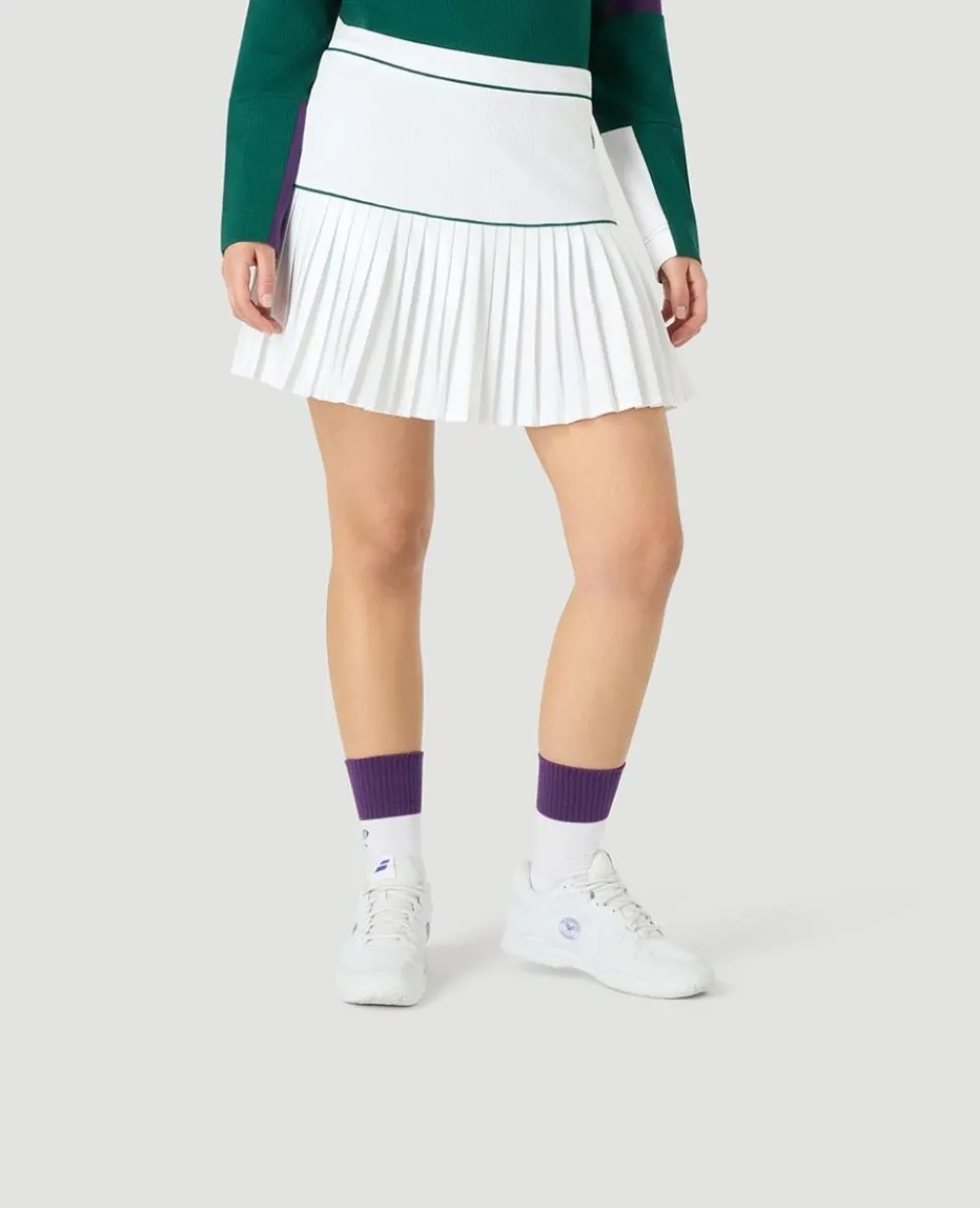 Wimbledon Dresses & Skorts | Dresses & Skirts-Womens Contrast Skort - White