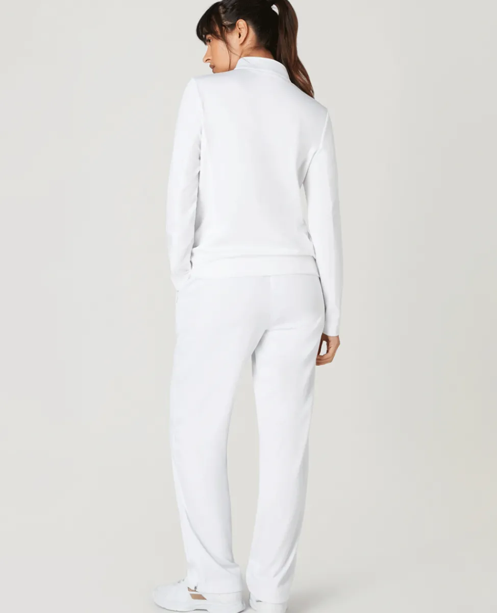 Wimbledon Sweatshirts & Hoodies | Sweatshirts & Hoodies-Women's Core Performance 1/4 Zip Training Top - White