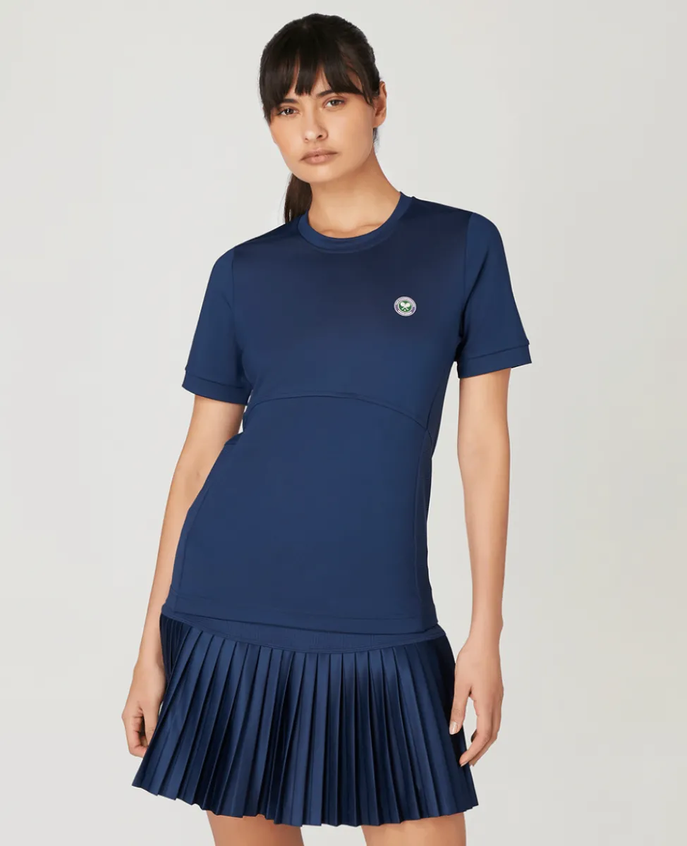 Wimbledon Tops & T-Shirts | Tops & T-Shirts-Women's Core Performance Tee - Navy